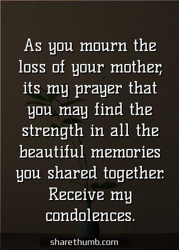 words in sympathy for the loss of mother